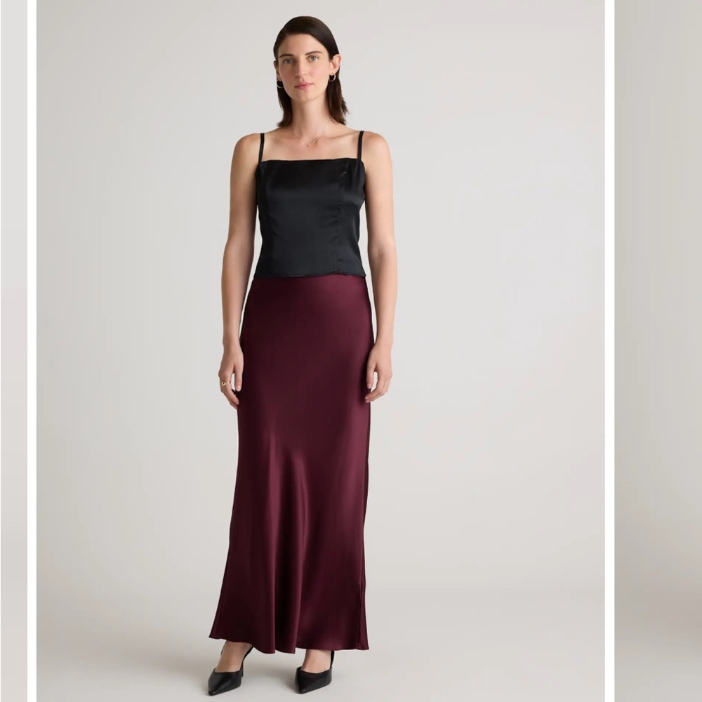Old Navy Red Maxi Slip Skirt for Cocktail